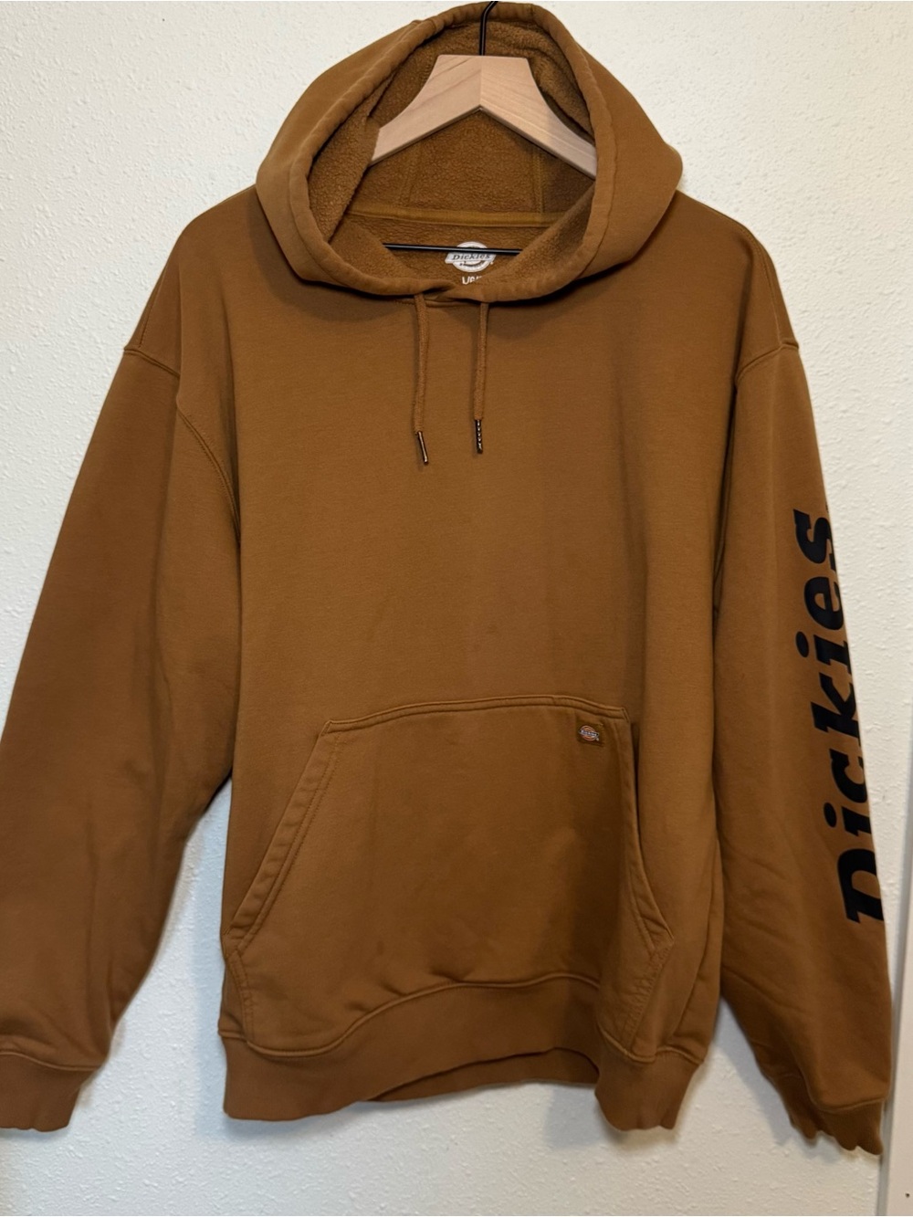 Dickies Brown Hooded Pullover Sweatshirt Size Large
